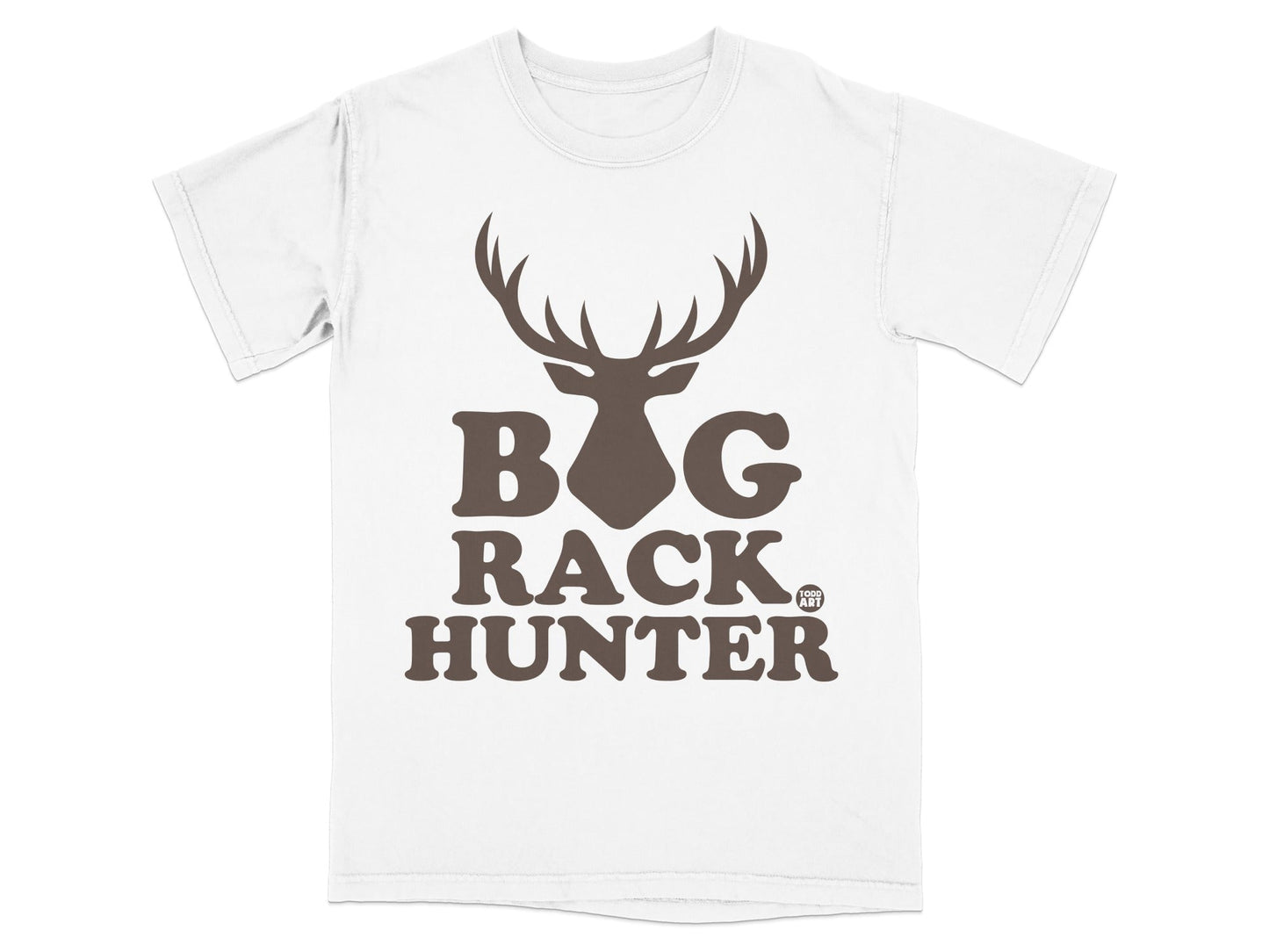 Big Rack Hunter Graphic T-Shirt Deer Antlers Design