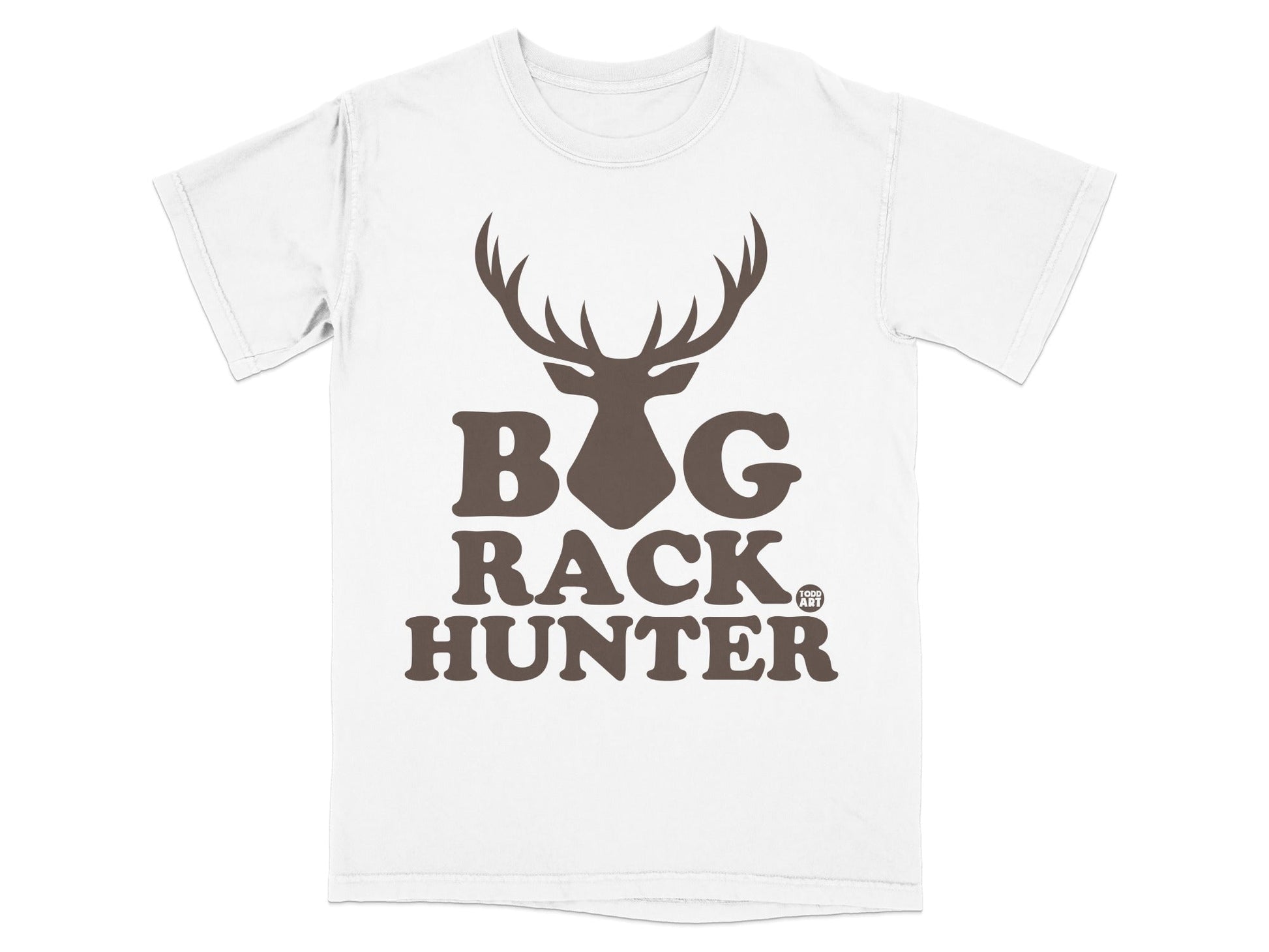 Big Rack Hunter Graphic T-Shirt Deer Antlers Design