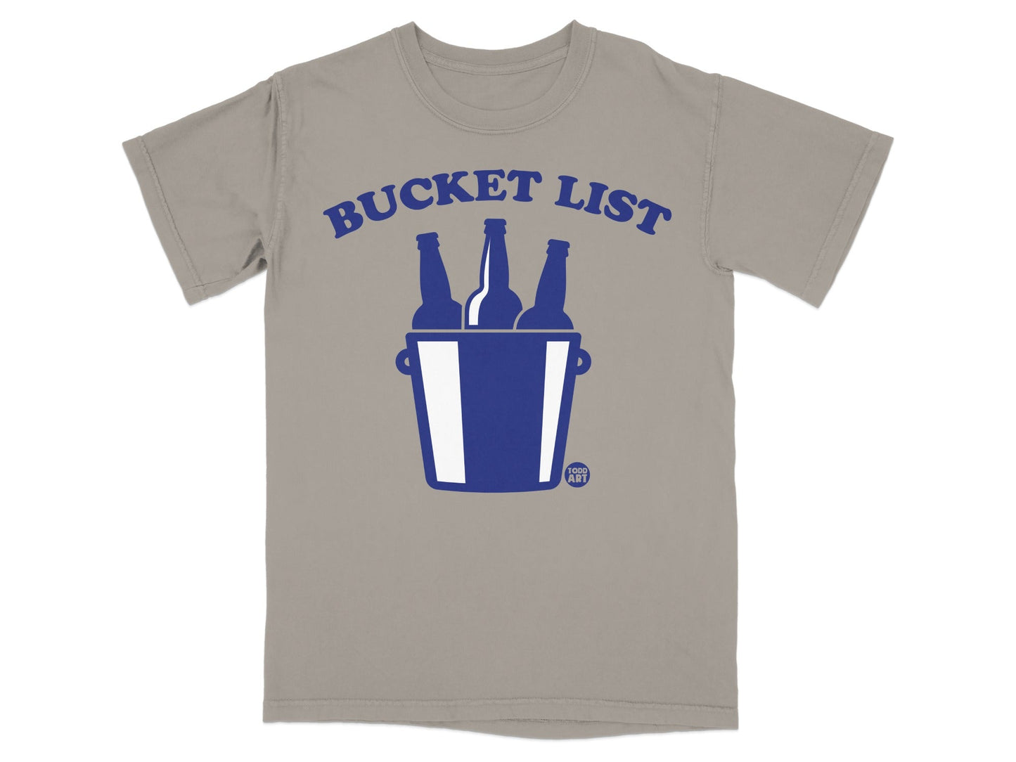 Bucket List Graphic Beer Bottles in Bucket T-Shirt