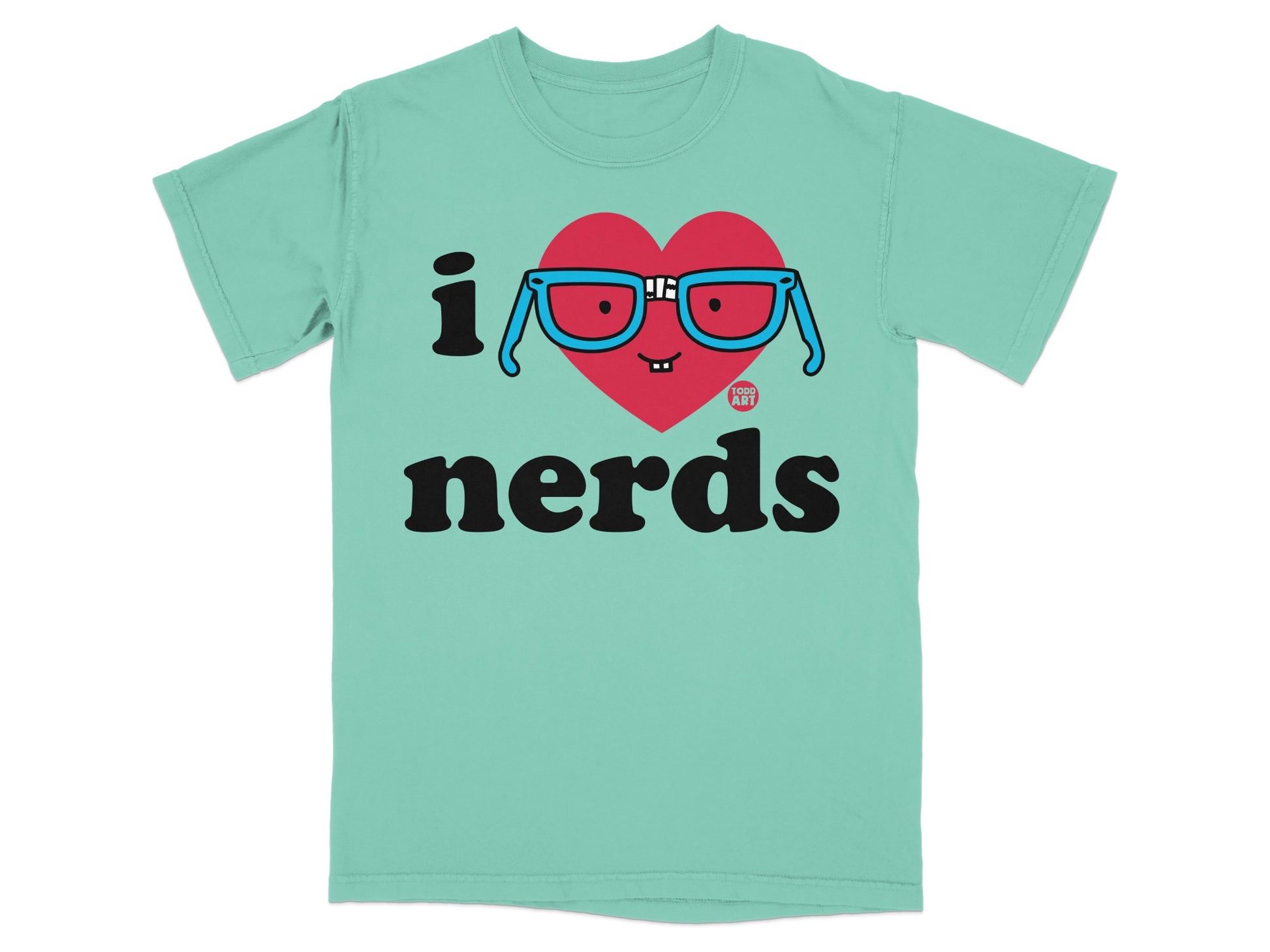 I Heart Nerds Cute Geek Graphic Design T-shirt