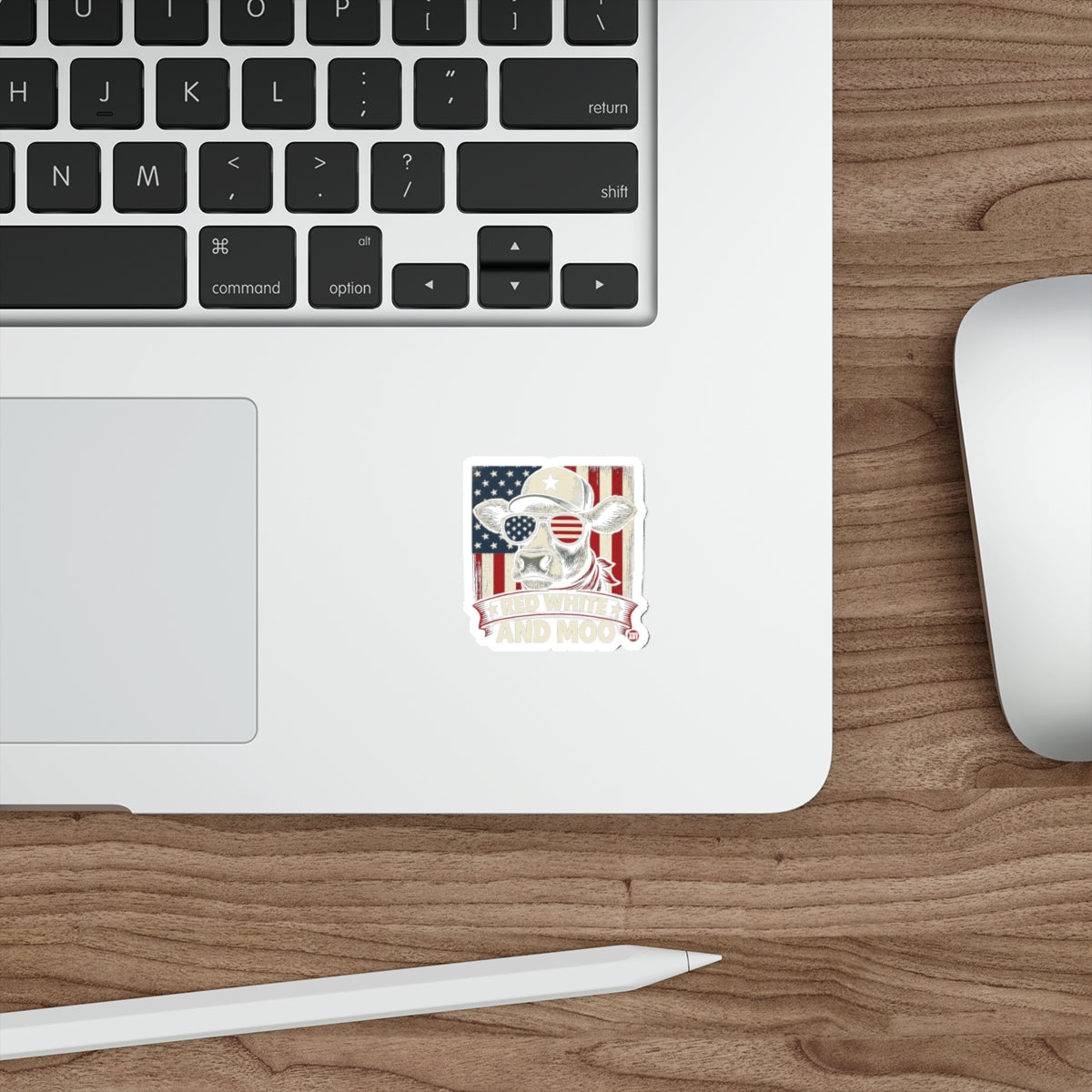 Proud To Be Cow Patriotic Sticker Product