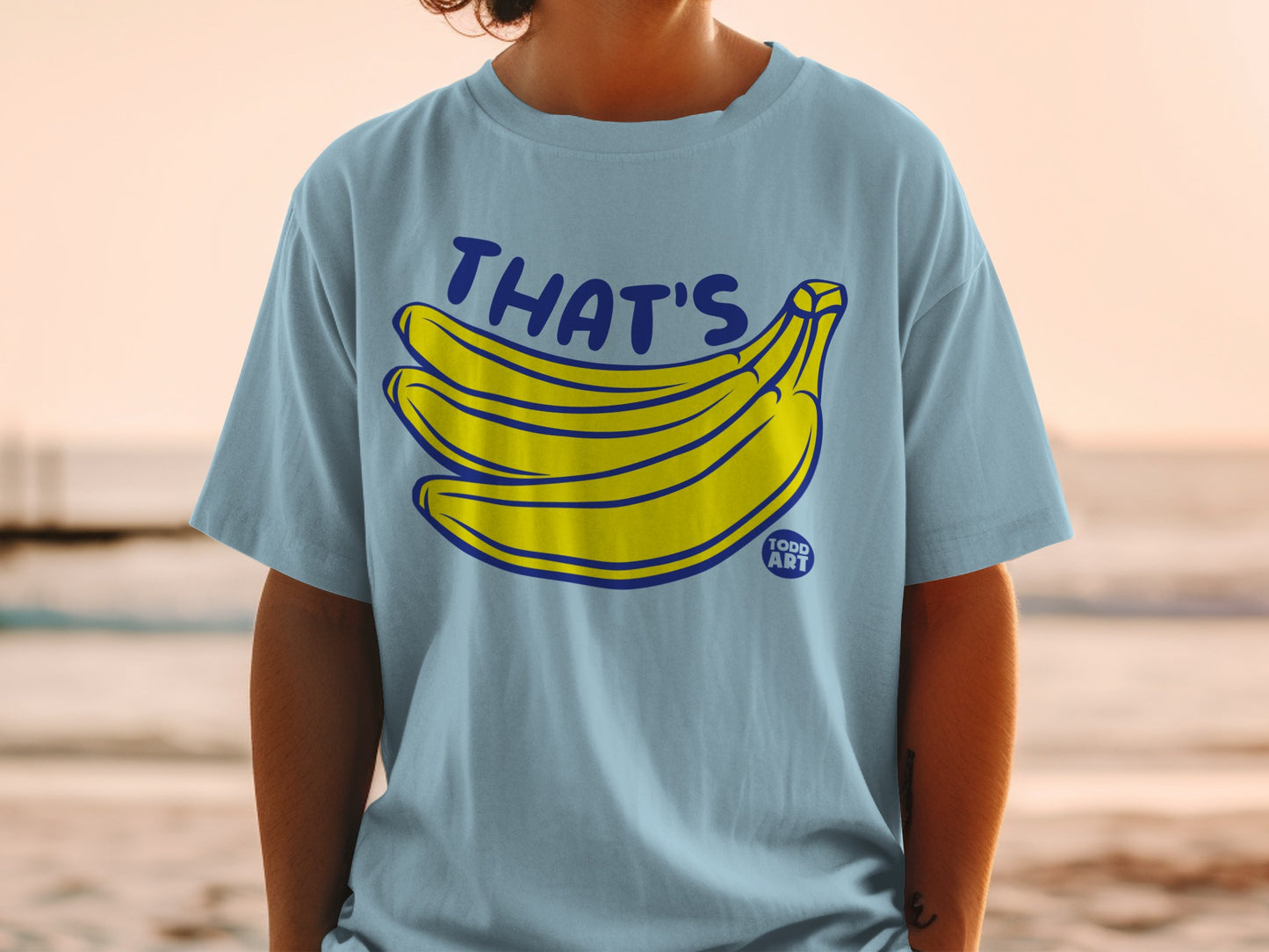 THAT'S Bananas Todd Art Yellow Blue Graphic product type