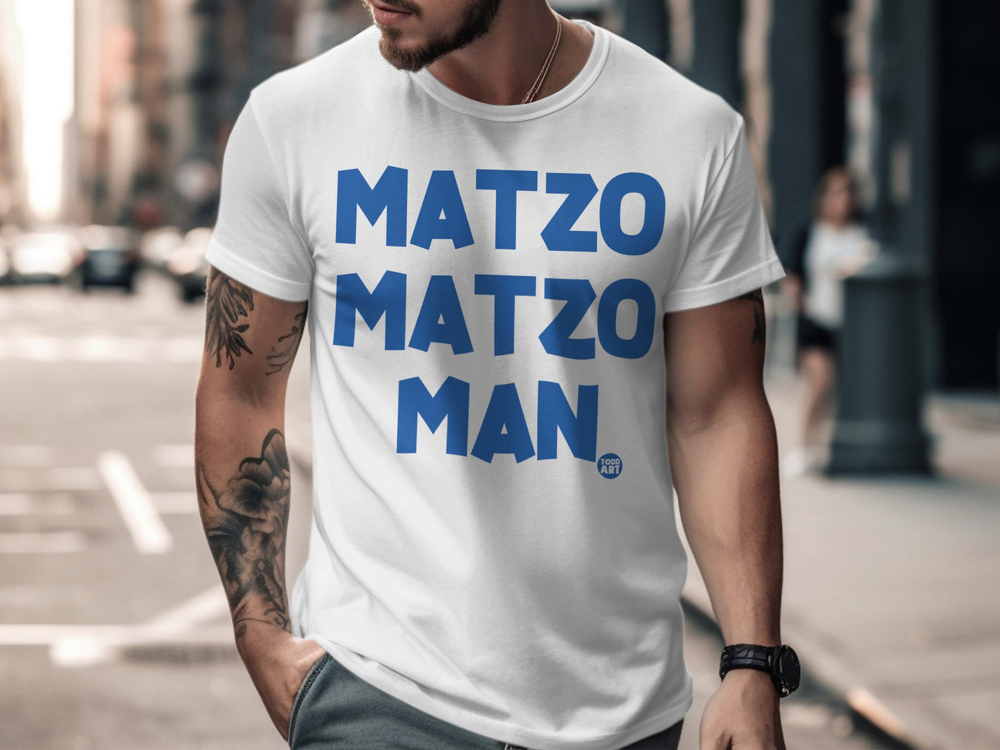 Matzo Matzo Man Graphic T-Shirt Fun Humorous Design