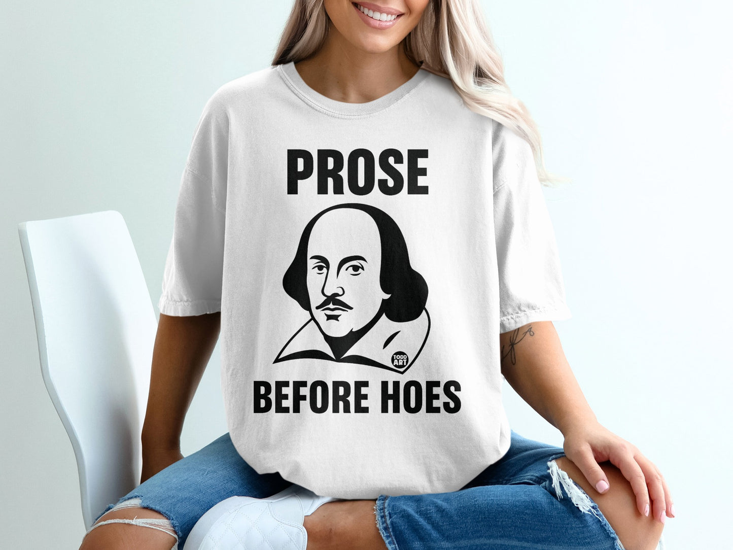 Shakespeare Prose Before Hoes Funny Literary product type