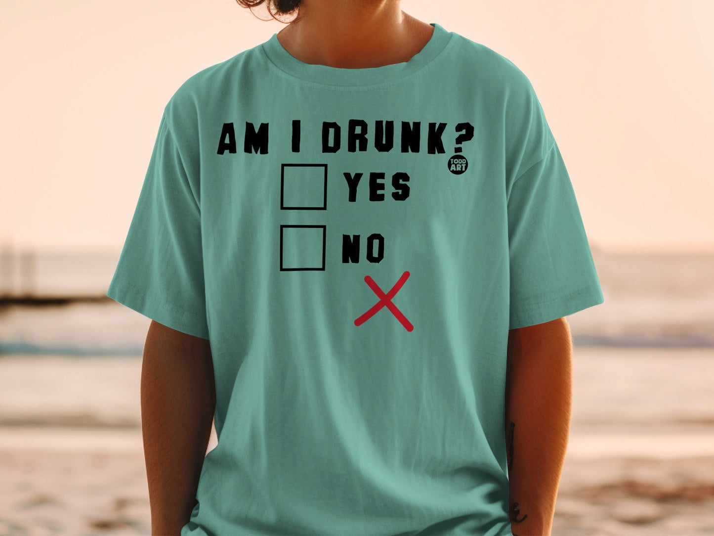 Am I Drunk Yes No Funny Graphic Tee Shirt