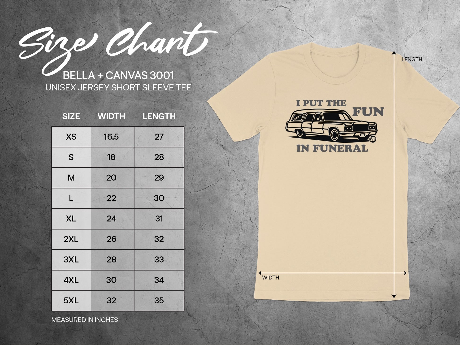 I Put The Fun In Funeral Design Unisex Tee product