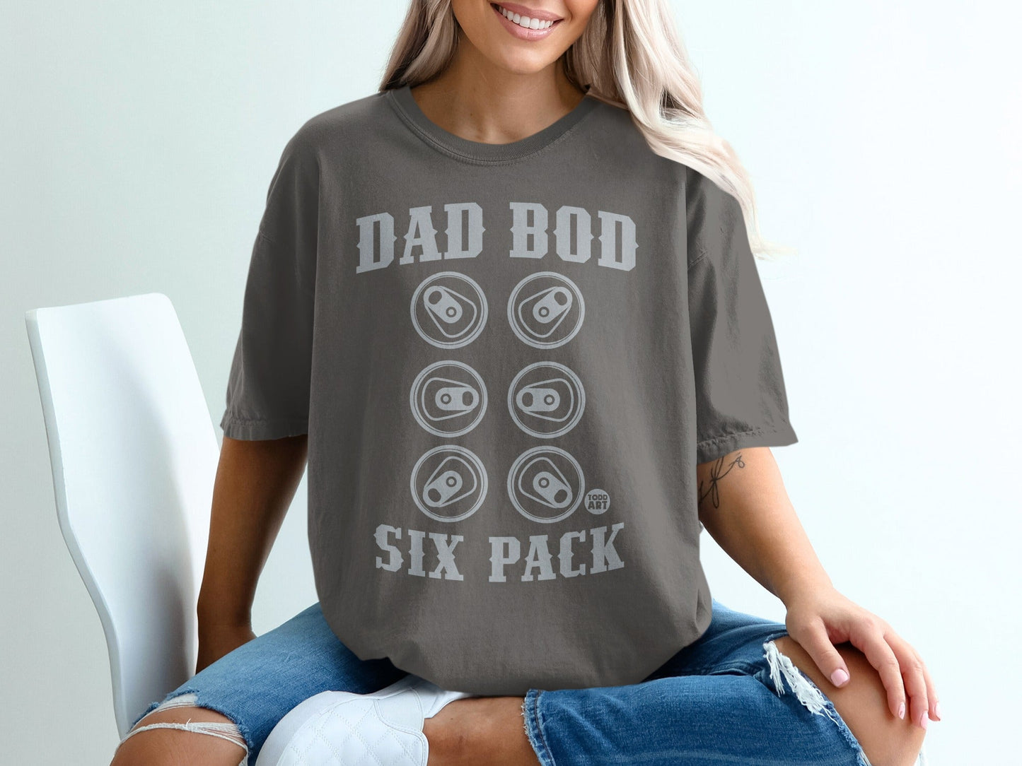 Dad Bod Six Pack Graphic Tee Shirt Product
