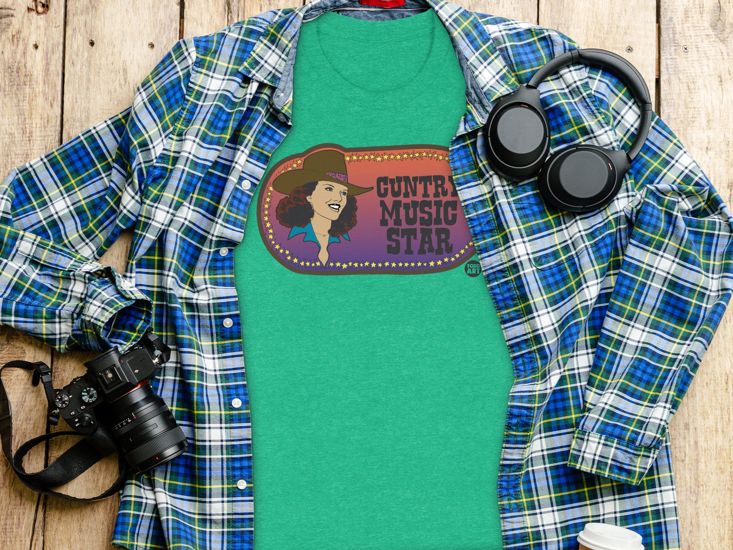 Vintage Country Music Star Graphic Tee Shirt product