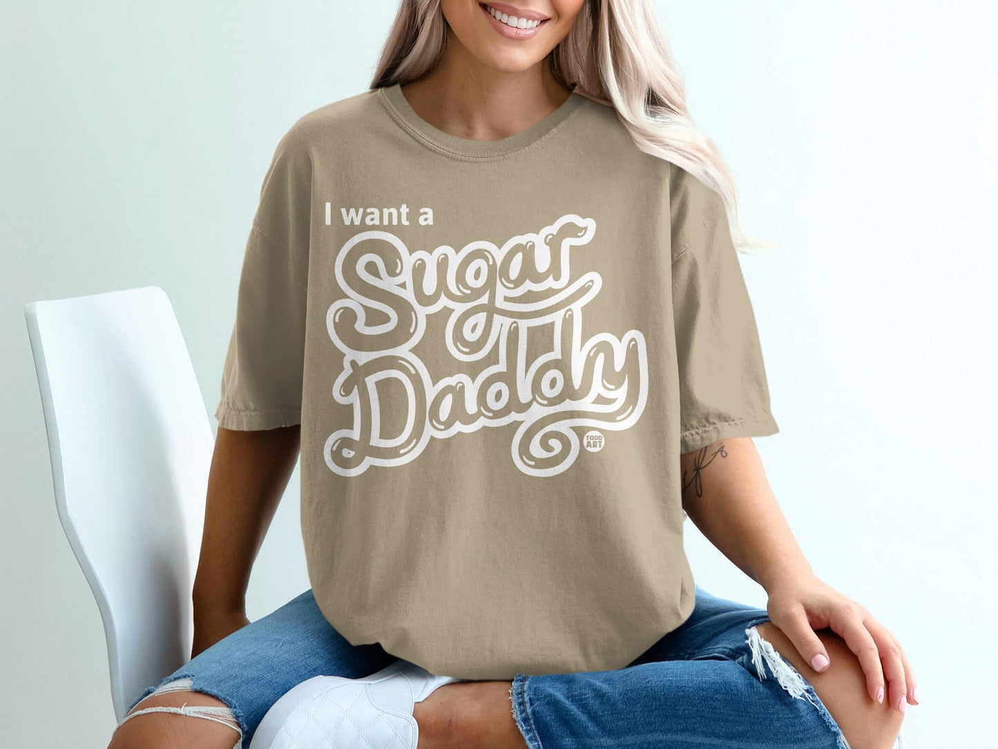 I Want a Sugar Daddy Statement Graphic T-shirt