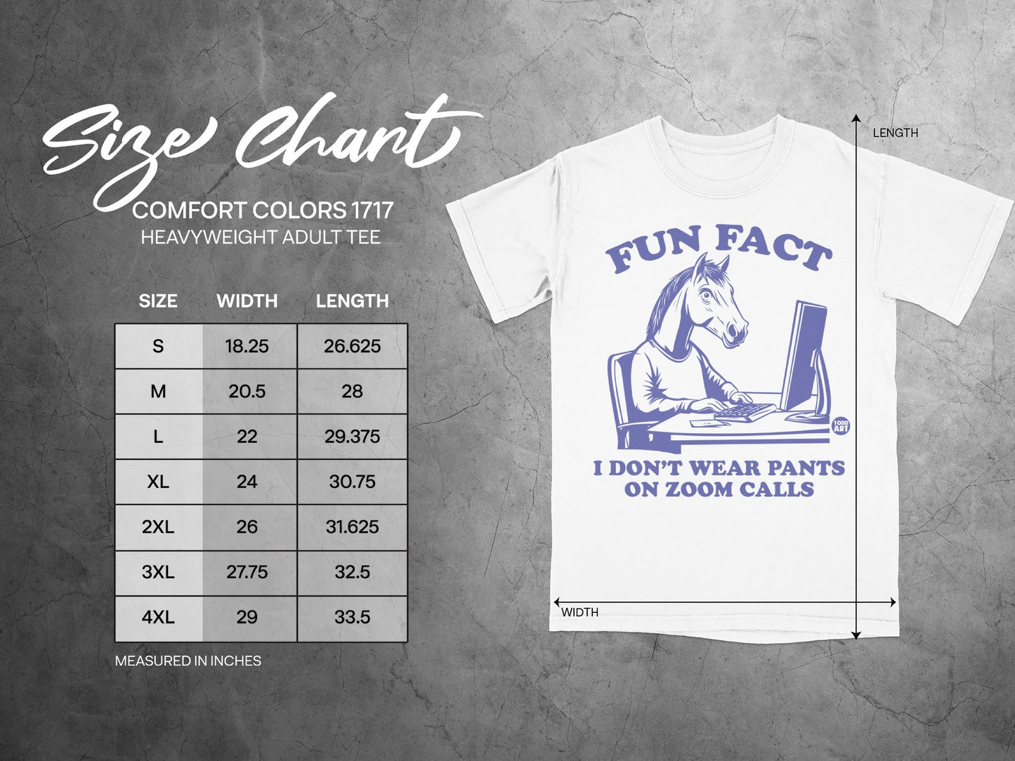 Fun Fact Horse I Don't Wear Pants On Zoom Calls tee