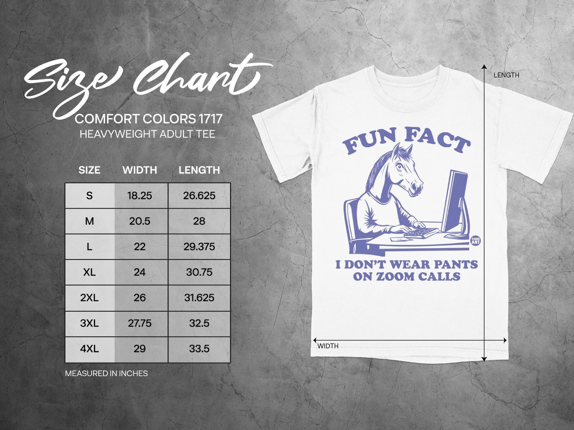 Fun Fact Horse I Don't Wear Pants On Zoom Calls tee