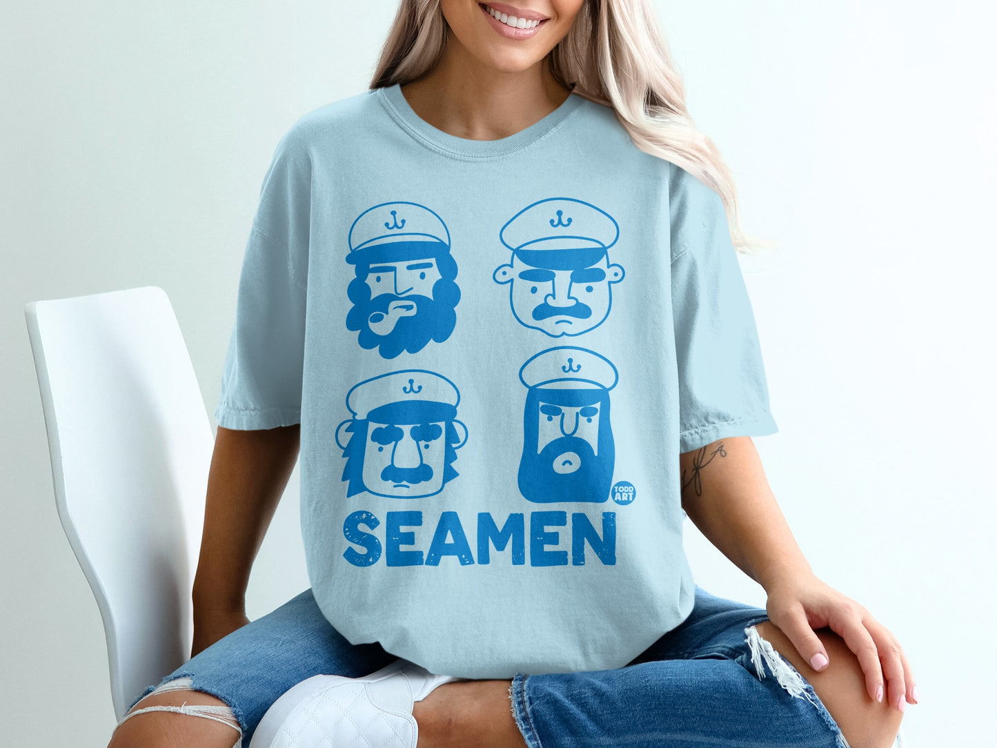 Four cartoon sailors SEAMEN TODD ART product type