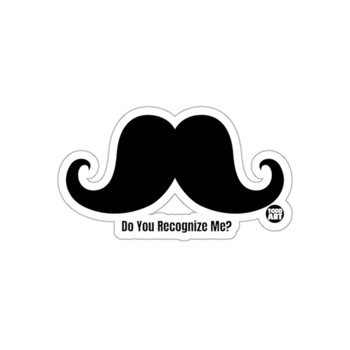 Do You Recognize This Mustache? A Classic Look sticker