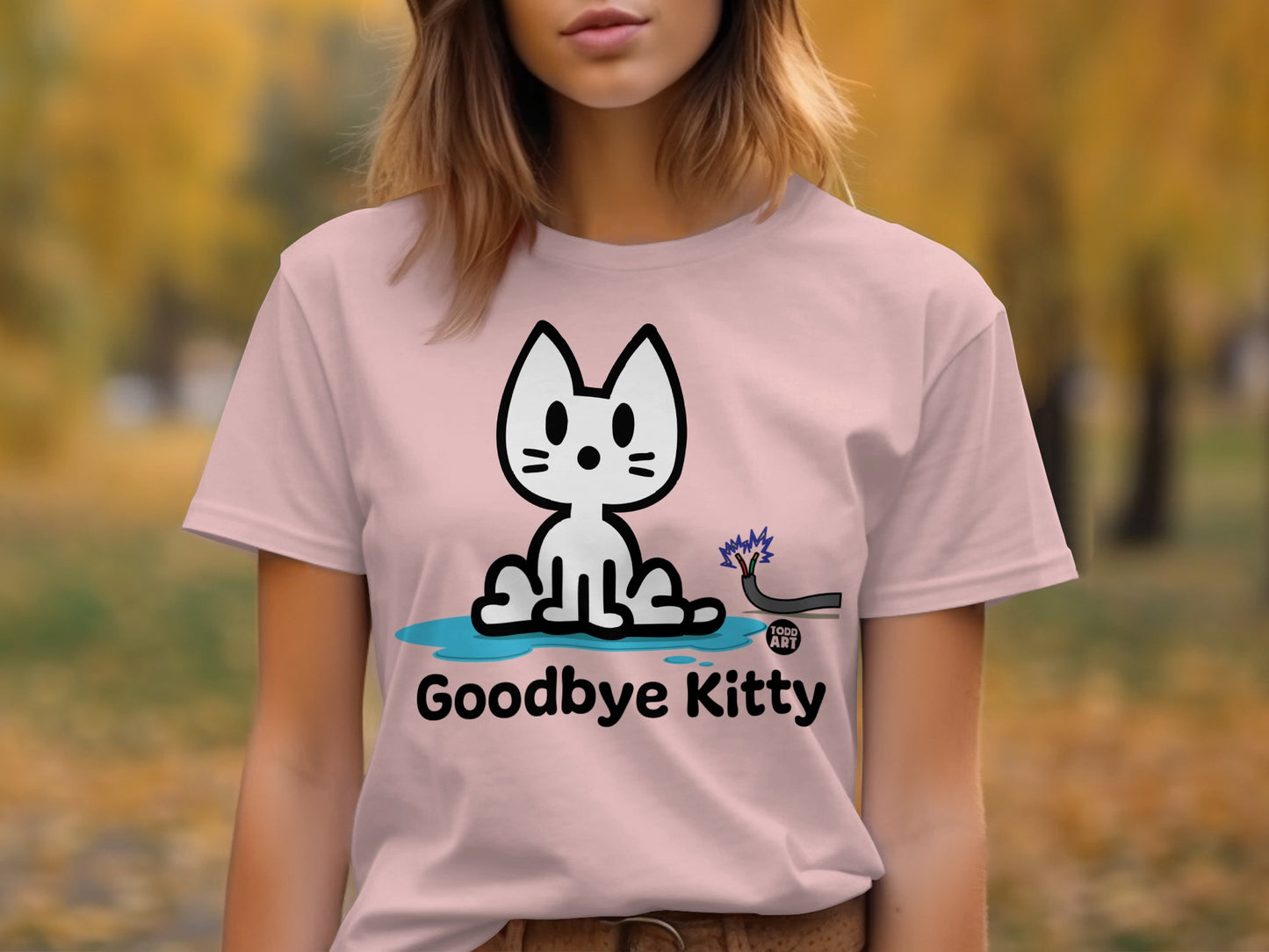 Goodbye Kitty Graphic Tee for Casual Style