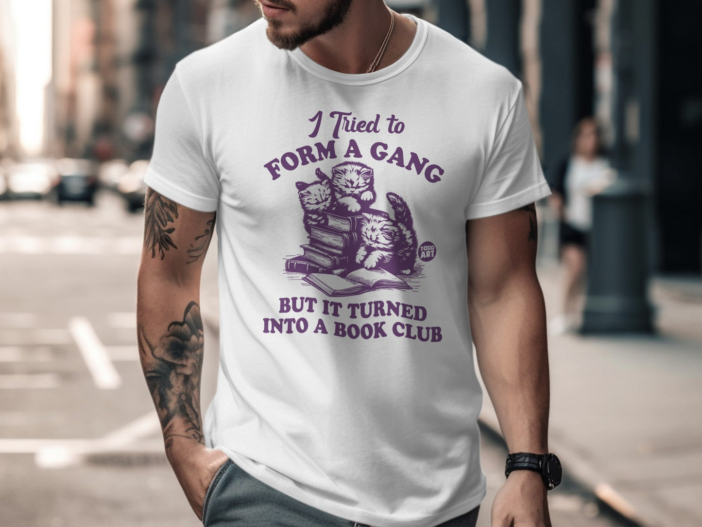 I Tried to Form a Gang Turned into a Book Club T-shirt