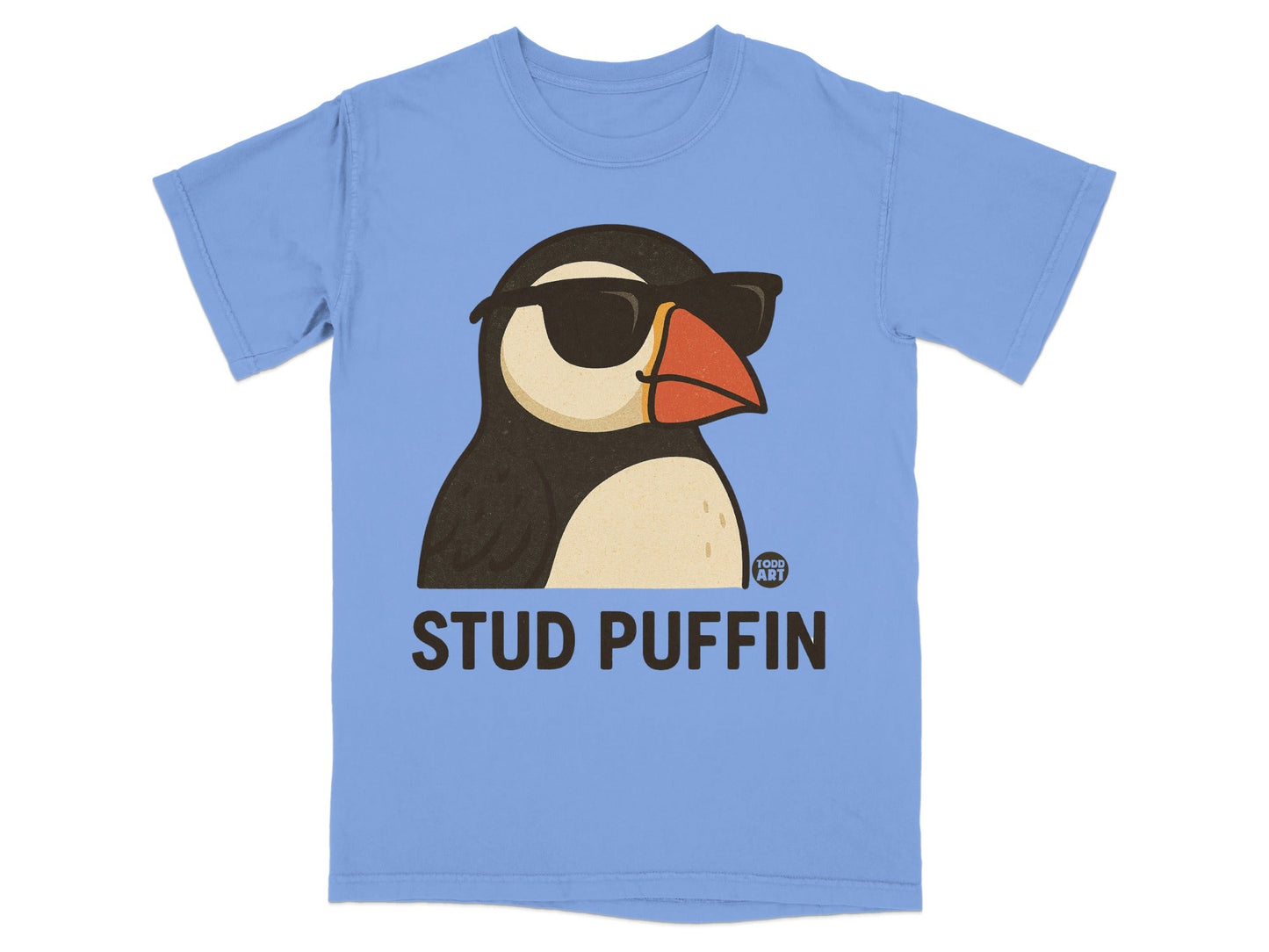 Stud Puffin Cool Sunglasses Graphic T-Shirt