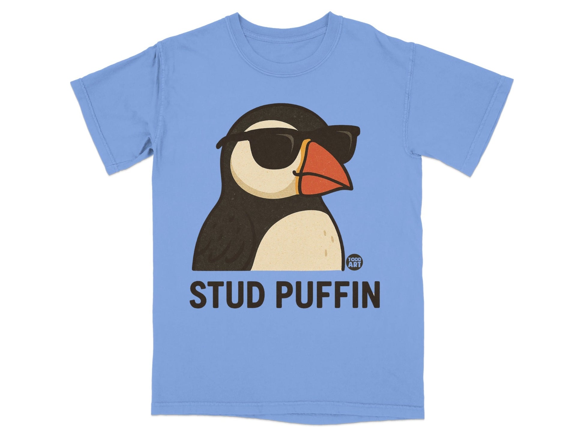 Stud Puffin Cool Sunglasses Graphic T-Shirt