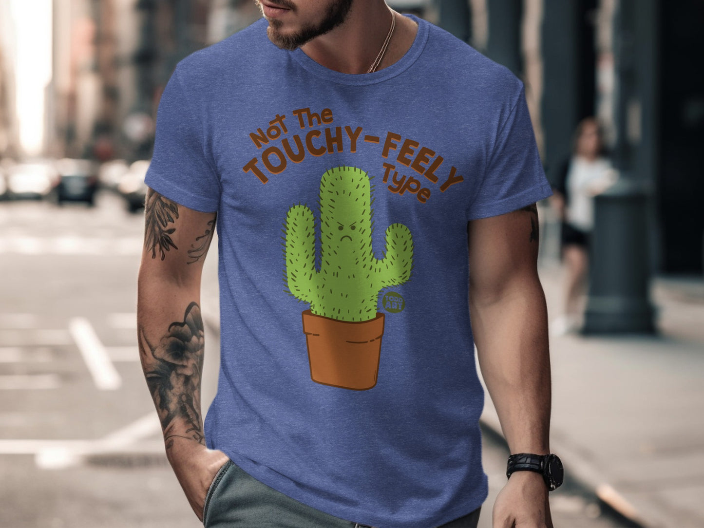 Not The Touchy-Feely Type Cactus Graphic T-shirt