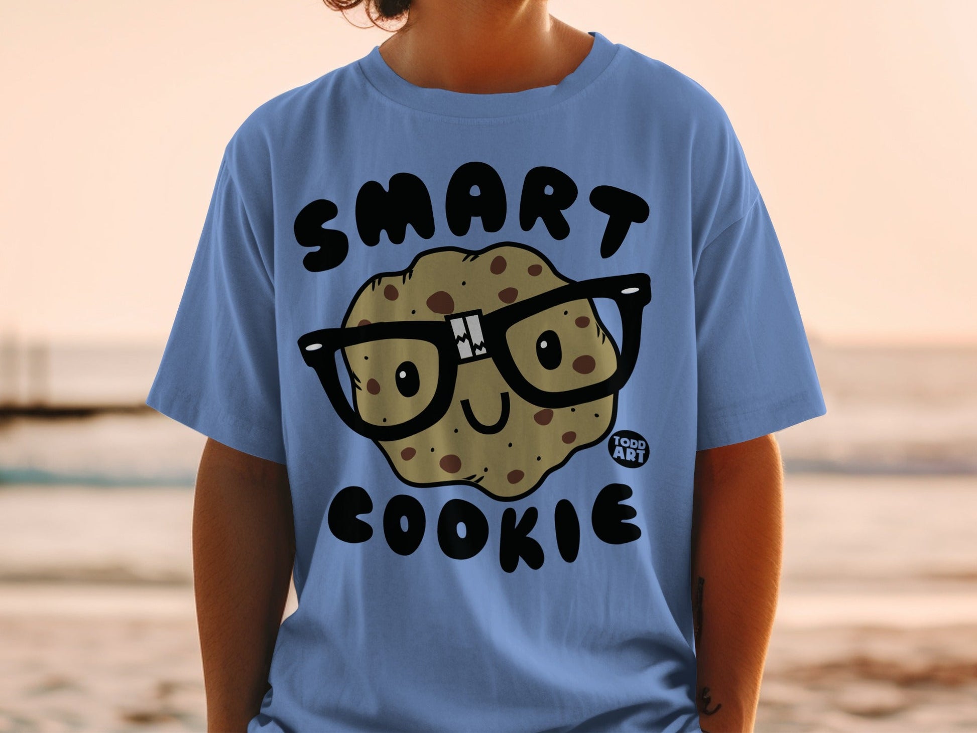Funny Smart Cookie Graphic Tee for Kids and Adults