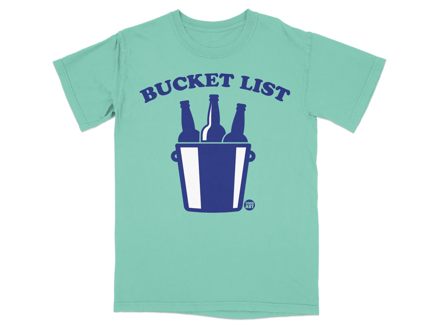 Bucket List Graphic Teal T-Shirt for Casual Wear