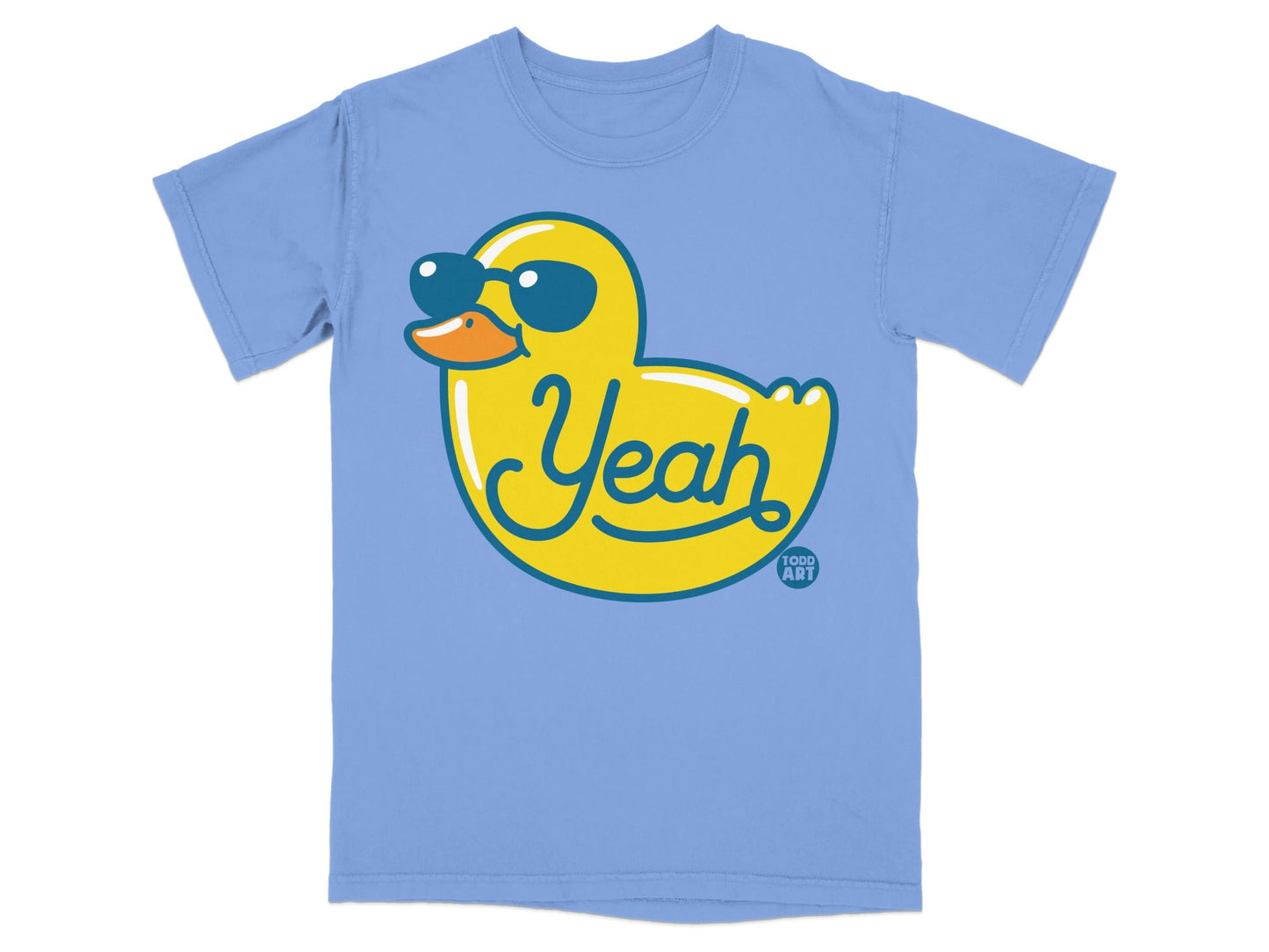 Cool Yellow Duck with Sunglasses Yeah T-Shirt