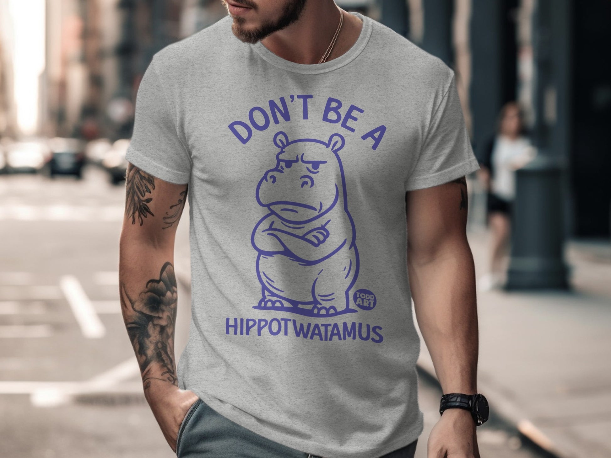 Don't Be a Hippotwatamus Graphic Tee