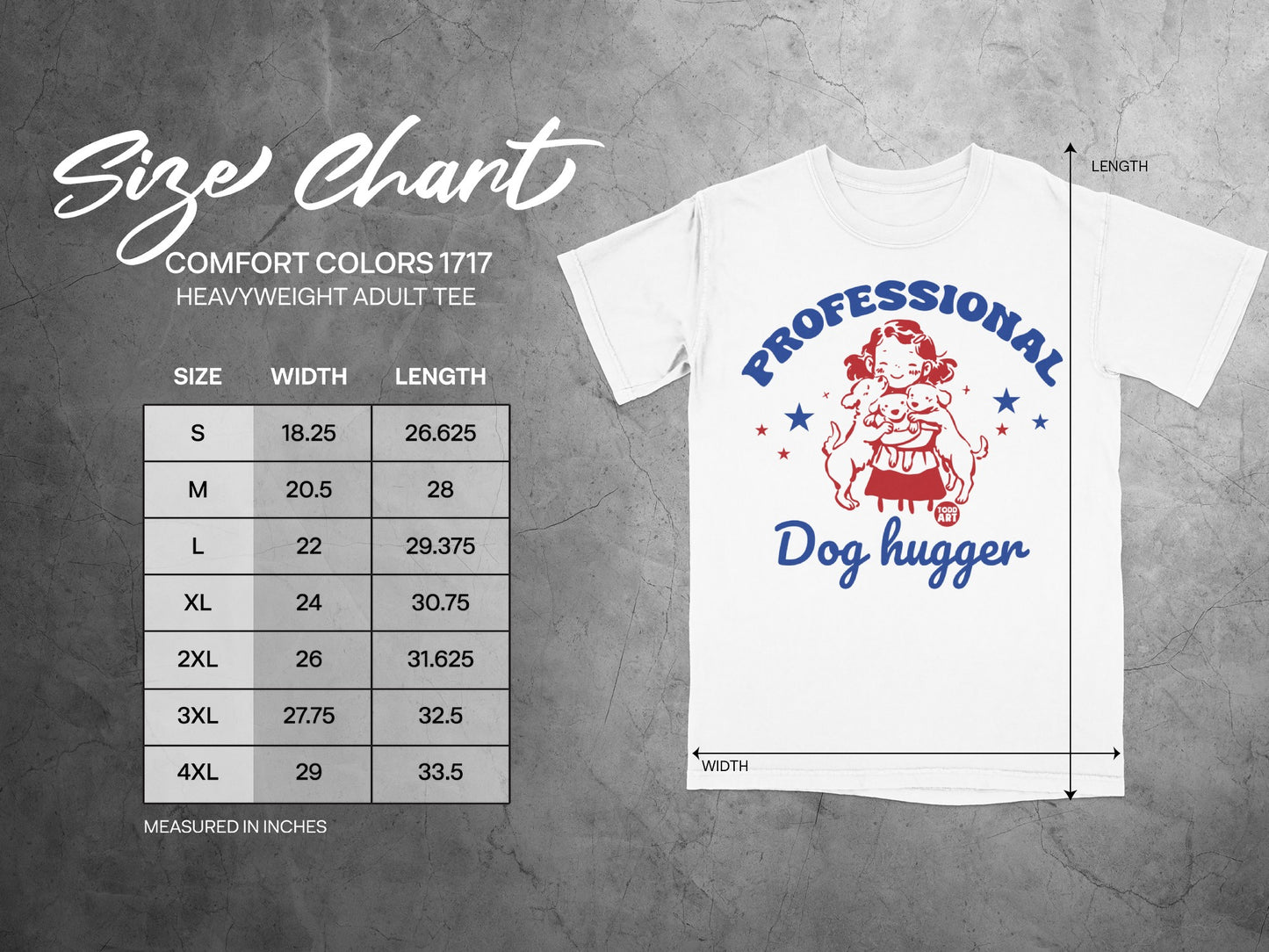 Professional Dog Hugger Heavyweight Adult Tee