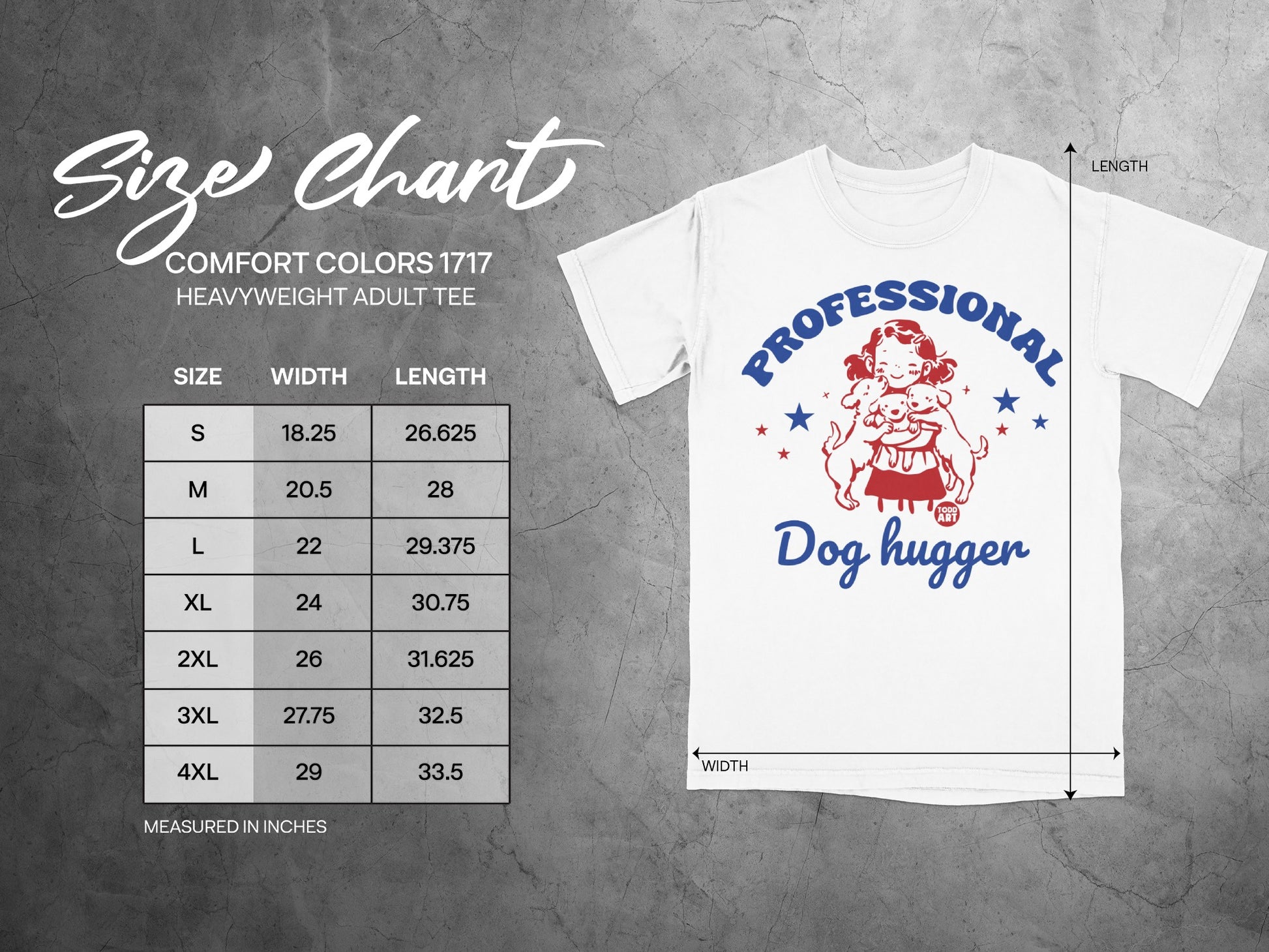 Professional Dog Hugger Heavyweight Adult Tee