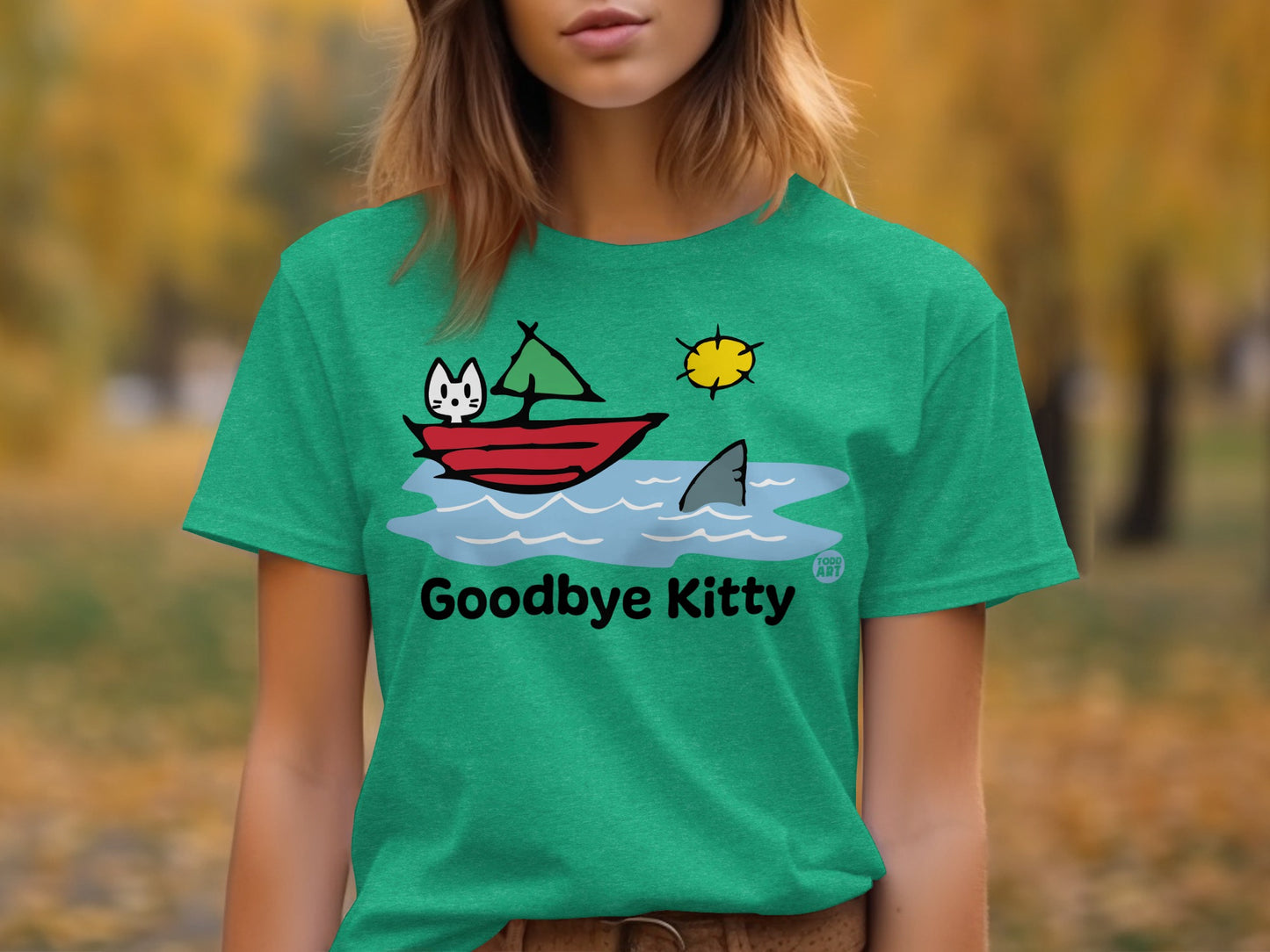 Goodbye Kitty Sailing Boat Graphic Tee