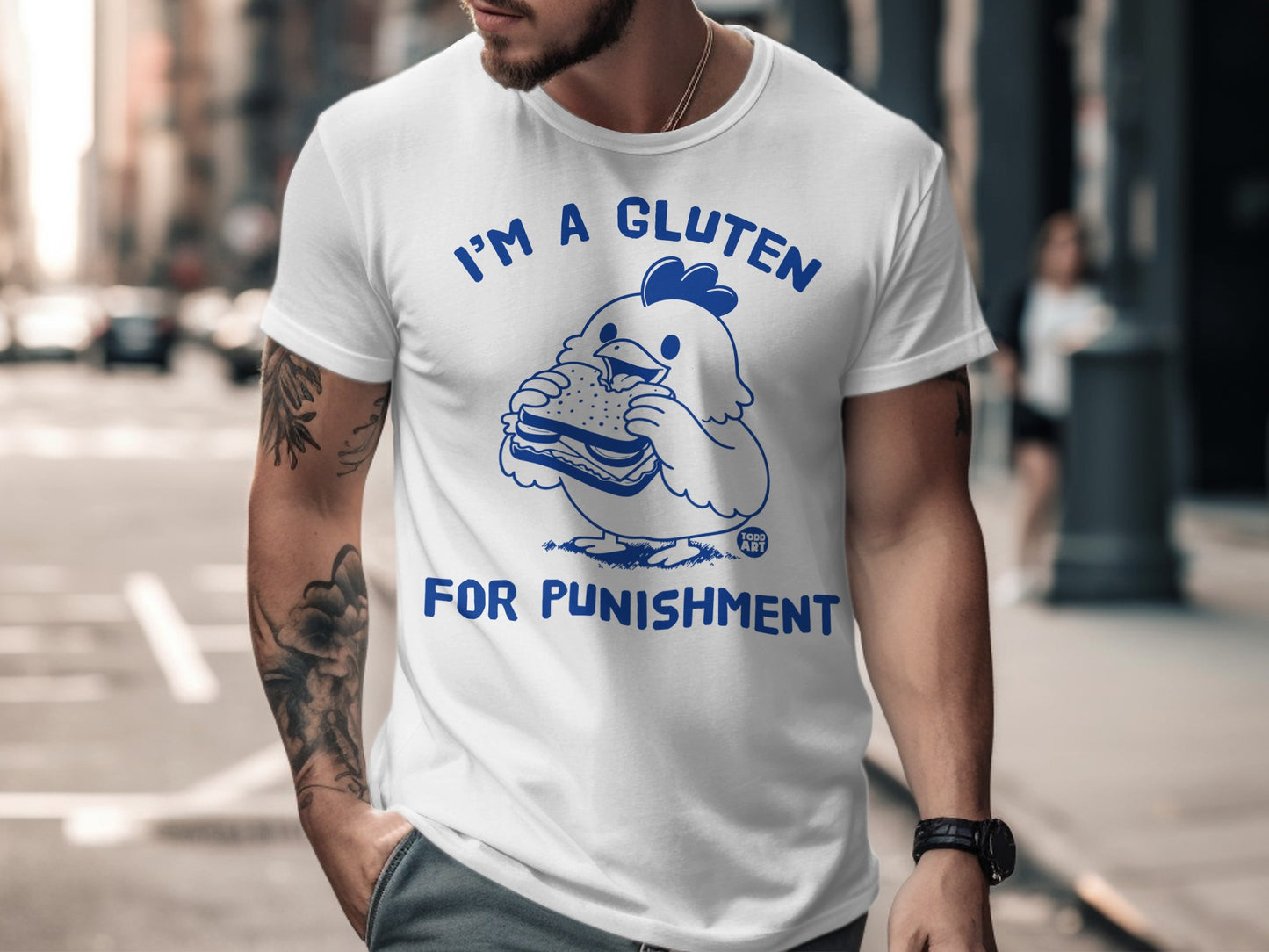 I'm a Gluten for Punishment Funny Chicken Shirt