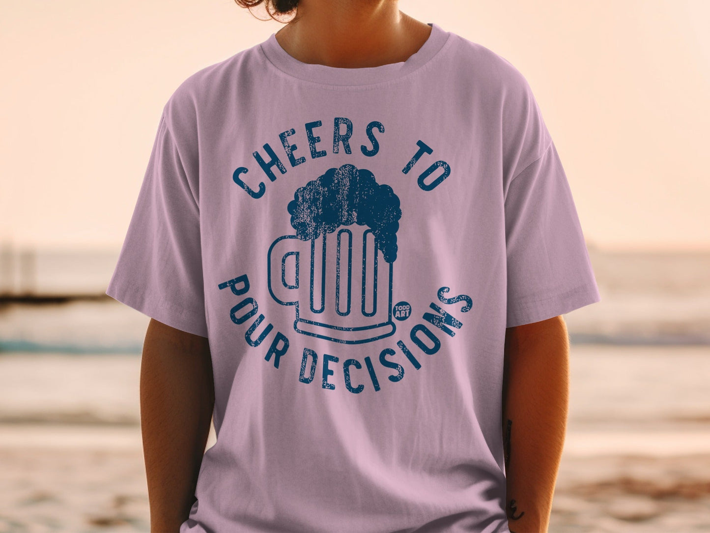 Cheers To Pour Decisions Graphic T-shirt