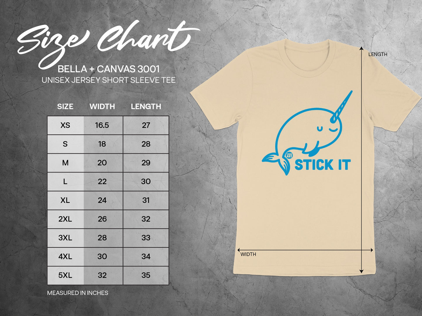 Stick It Narwhal Graphic Short Sleeve Tee