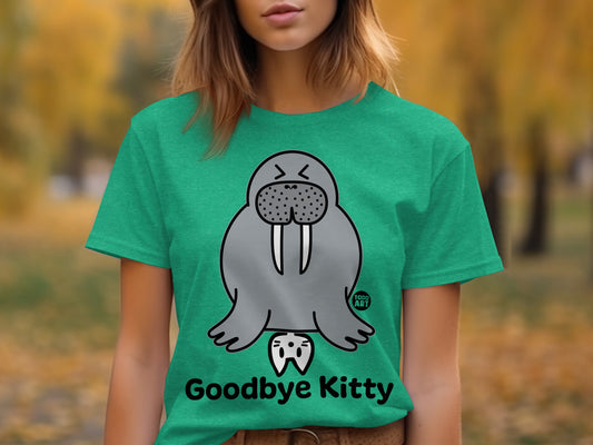 Goodbye Kitty Walrus Graphic T-Shirt