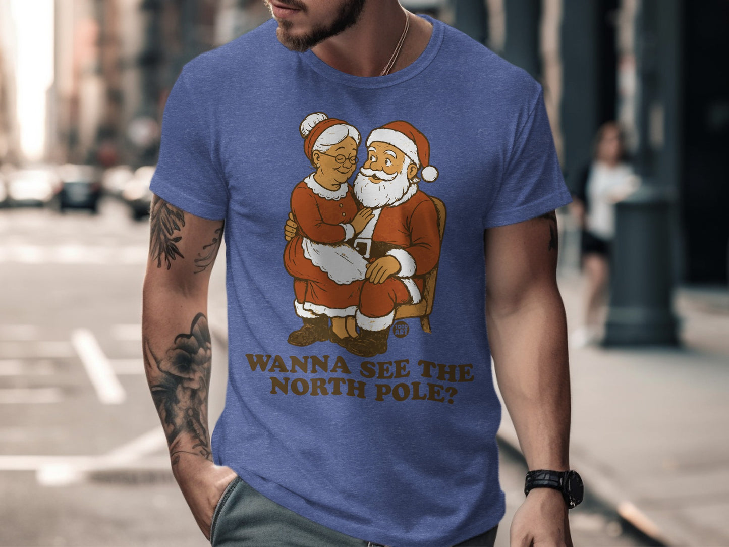 Wanna See The North Pole Santa and Mrs. Claus Shirt