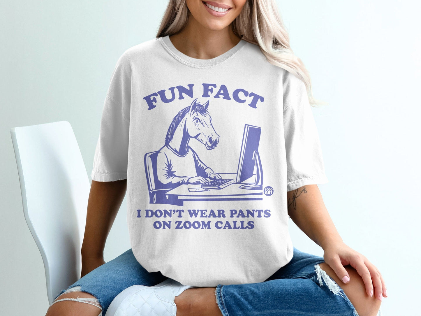Fun Fact I Don't Wear Pants On Zoom Calls T-Shirt