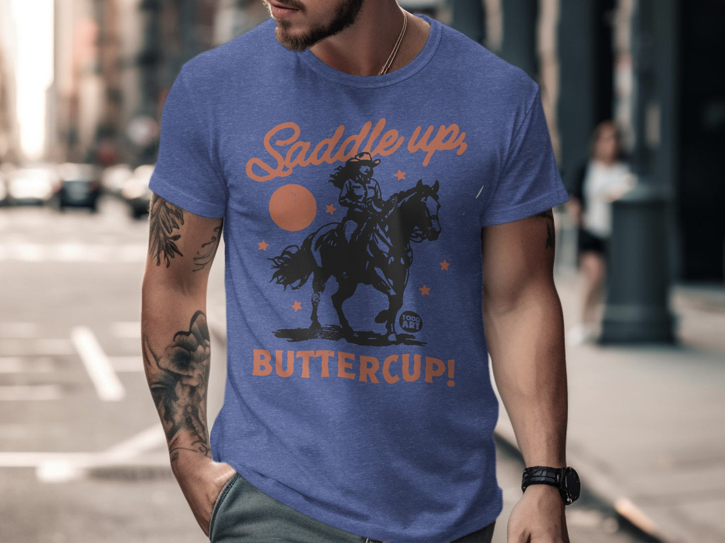 Saddle Up Buttercup Cowboy Horse Rider T-Shirt