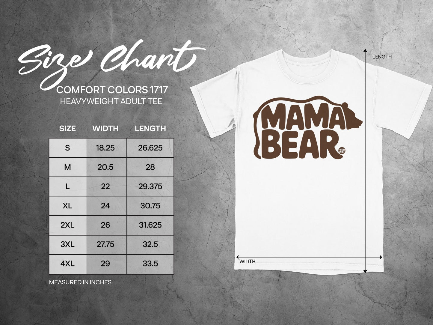 MAMA BEAR Comfort Colors 1717 Heavyweight Adult Tee