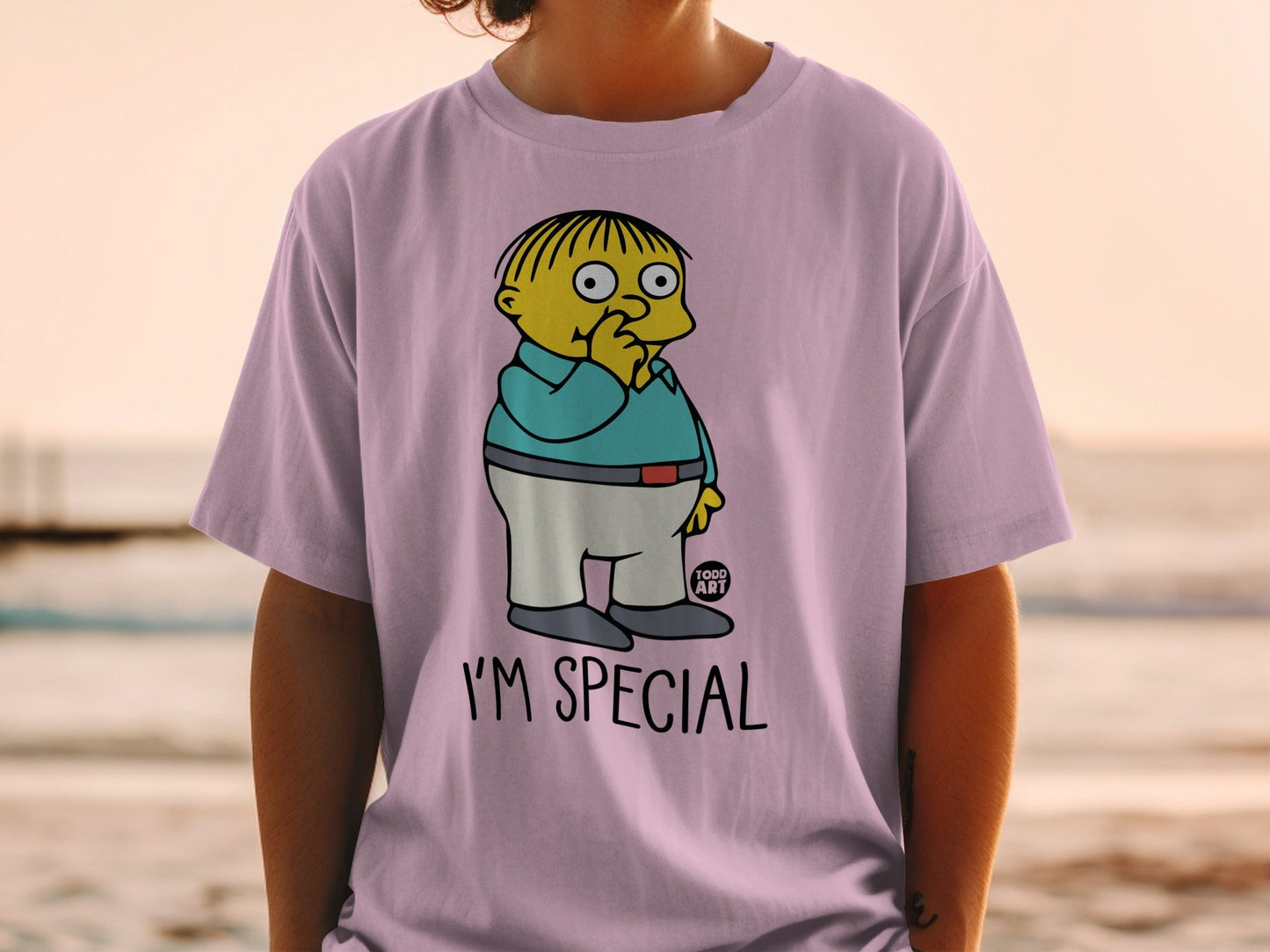 Ralph Wiggum from The Simpsons t-shirt with text "I'm Special".