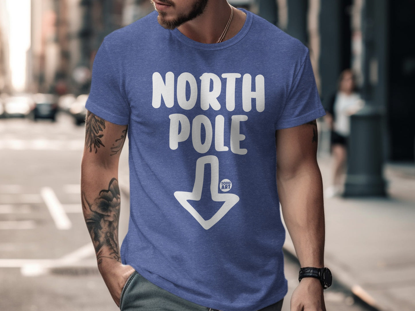 North Pole Down Arrow Graphic Tee product