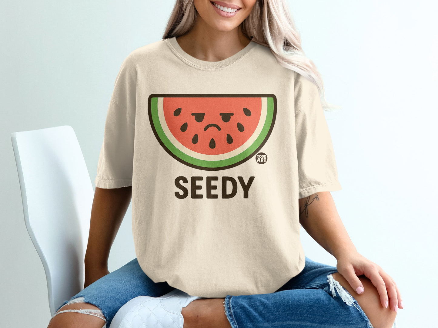 Grumpy Watermelon Slice Seedy Todd Art product type