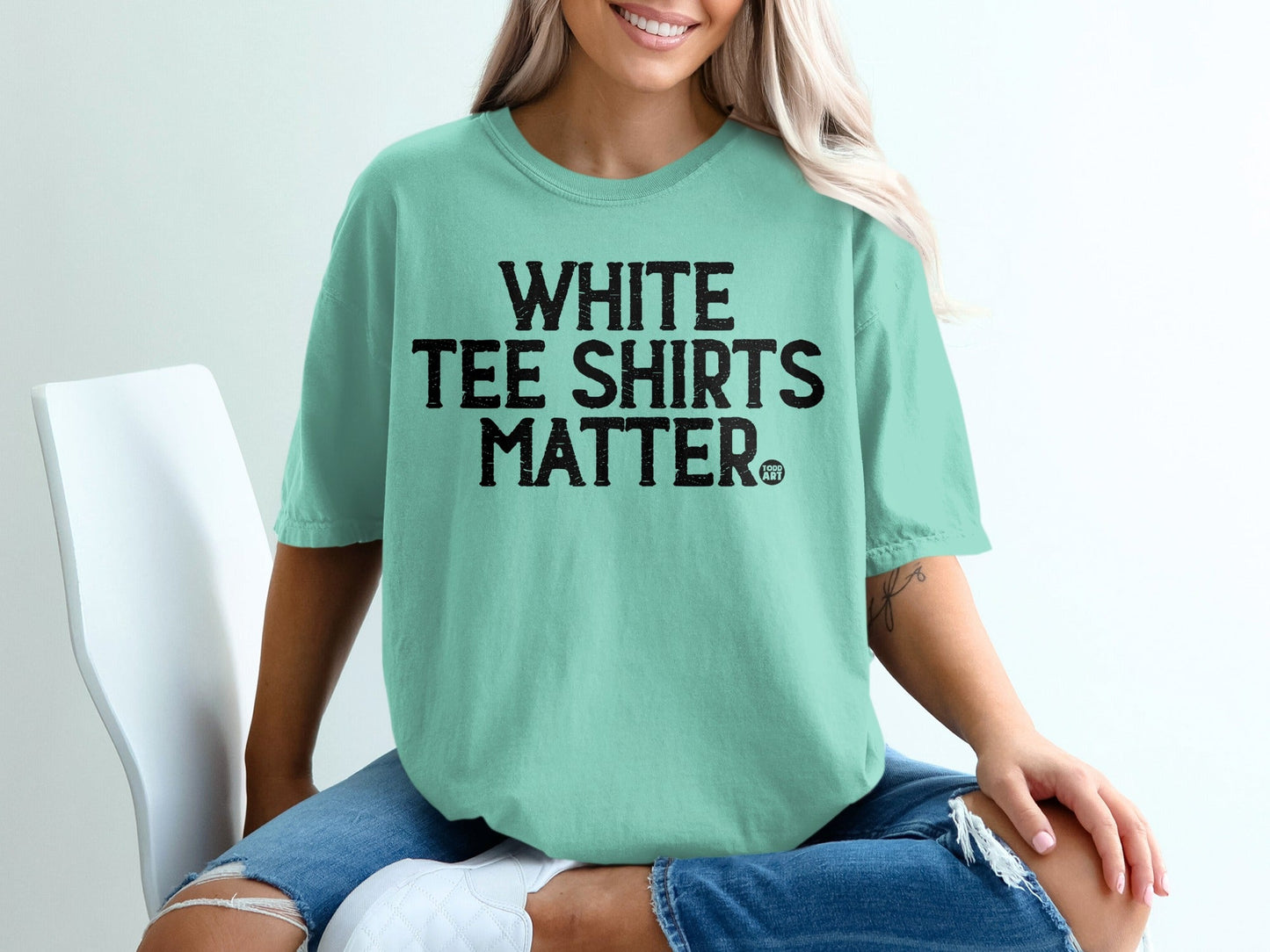 White Tee Shirts Matter Statement Shirt for Casual Wear