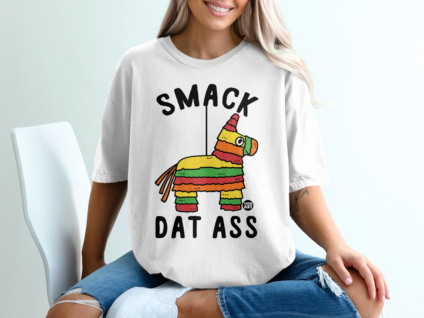 Smack Dat Ass Colorful Piñata Donkey Funny product type