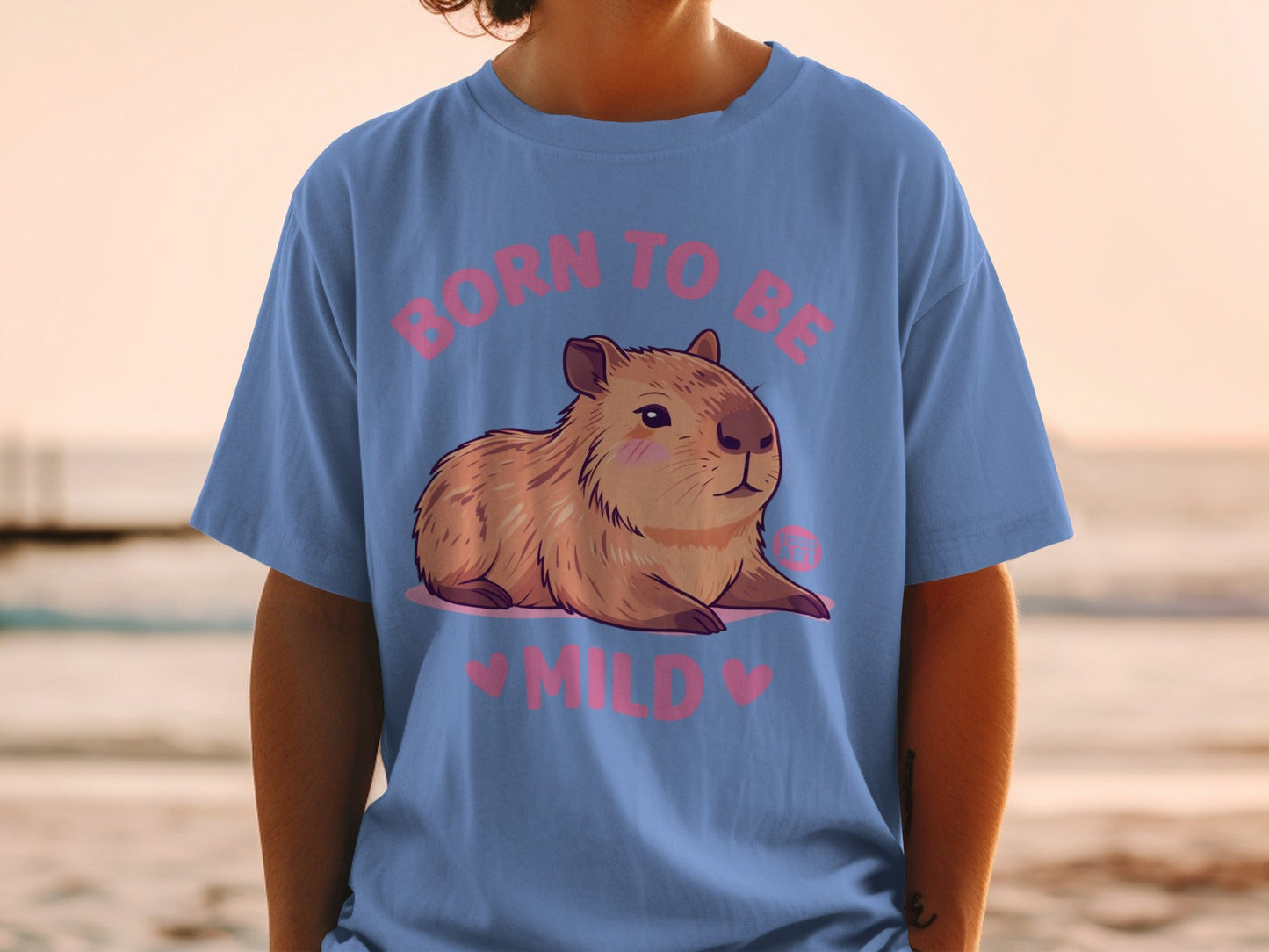 Born to Be Mild Cute Capybara T-Shirt