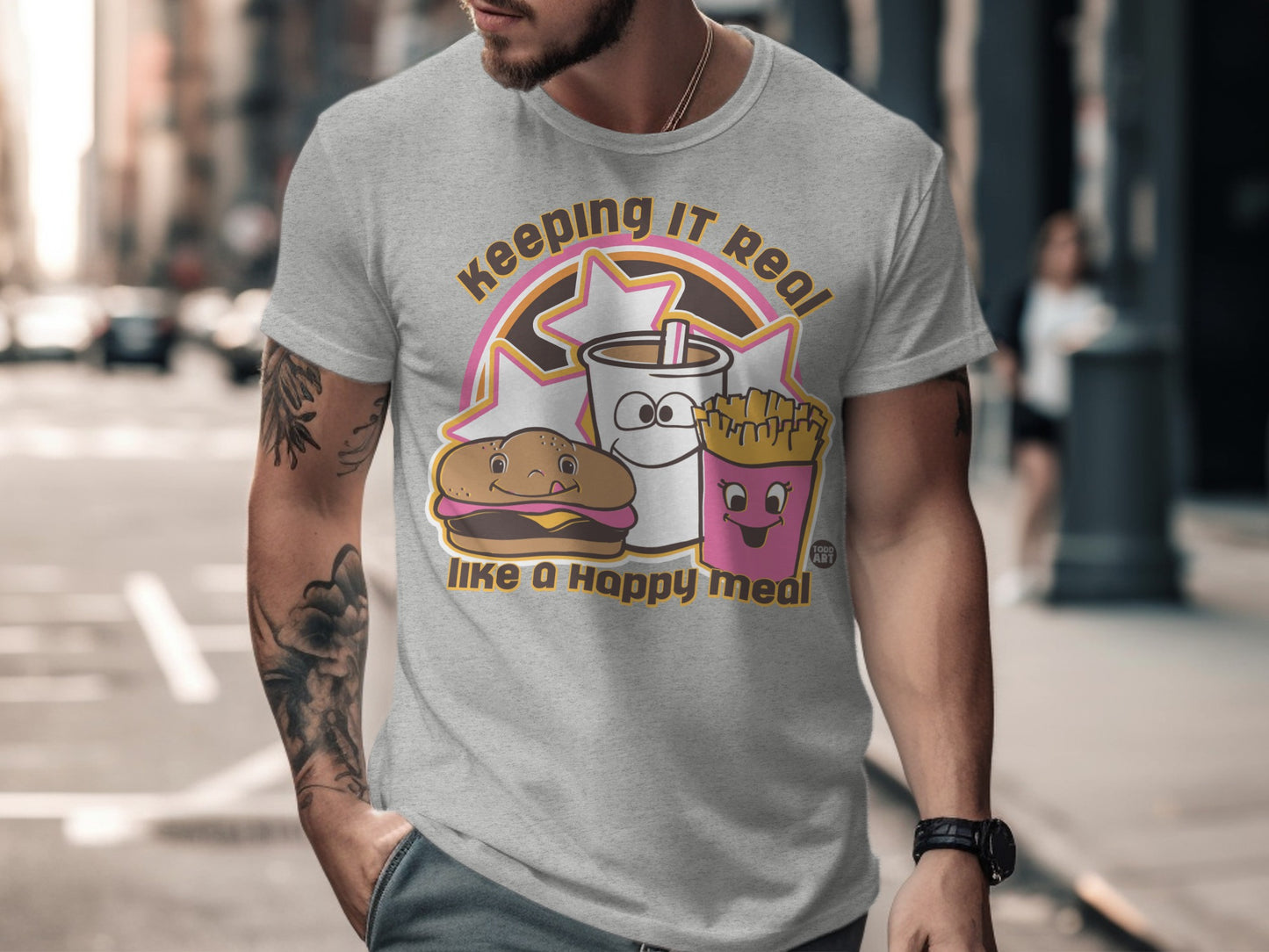 Keeping It Real Like A Happy Meal Graphic T-shirt