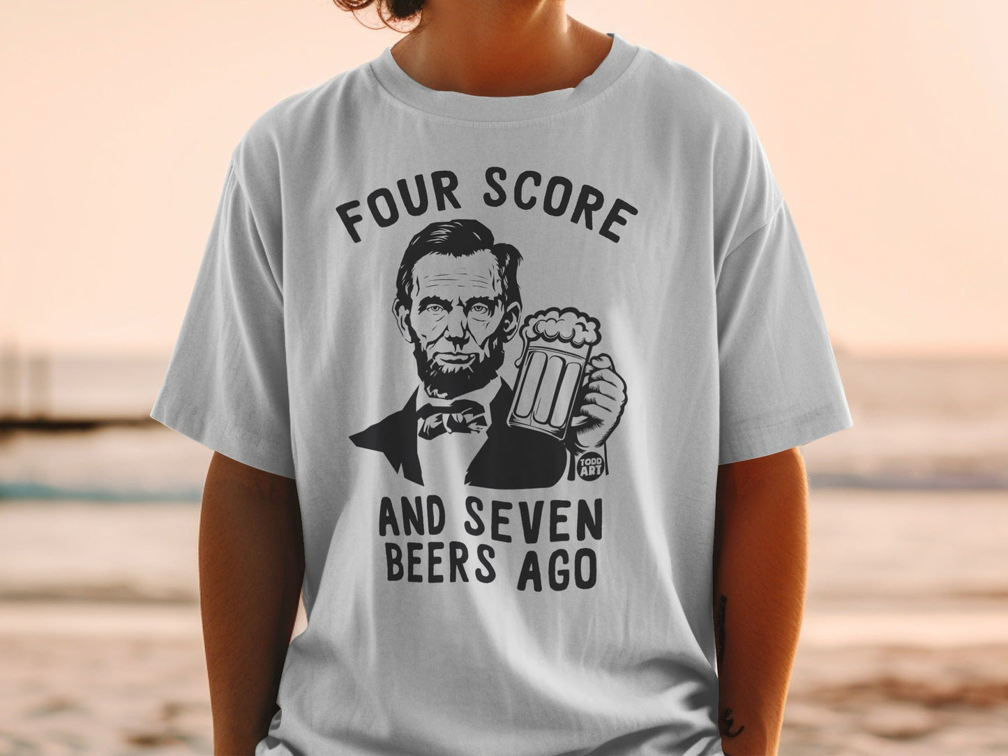 Four Score And Seven Beers Ago Graphic T-Shirt