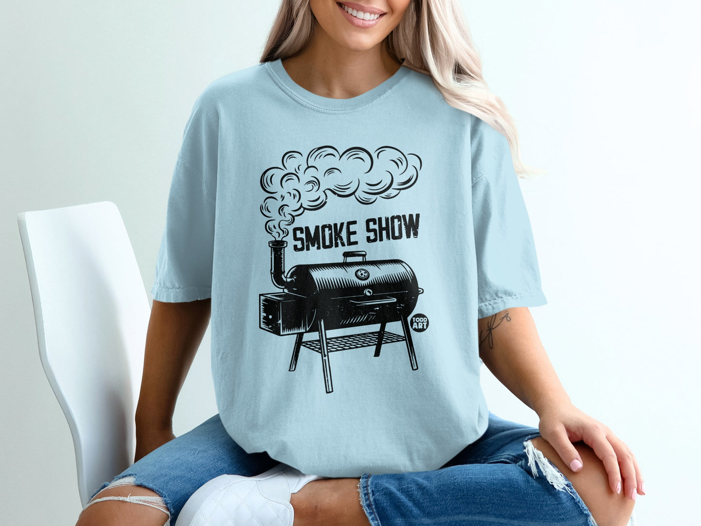 Smoke Show Smoker Grill Design Light Blue product type