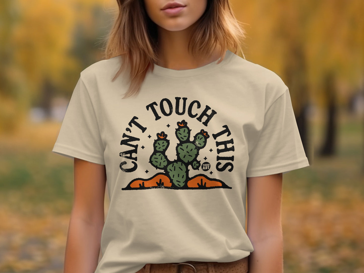 Can't Touch This Cactus Graphic T-Shirt for Trendy Looks