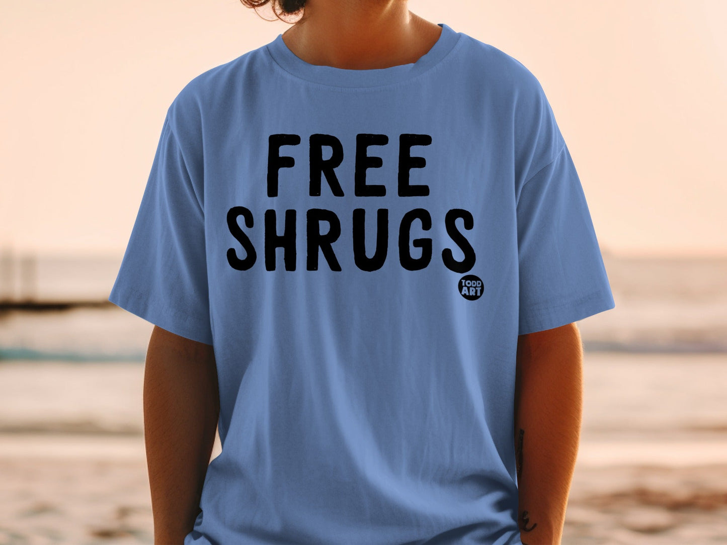 Free Shrugs Todd Art Casual Wear Statement Product