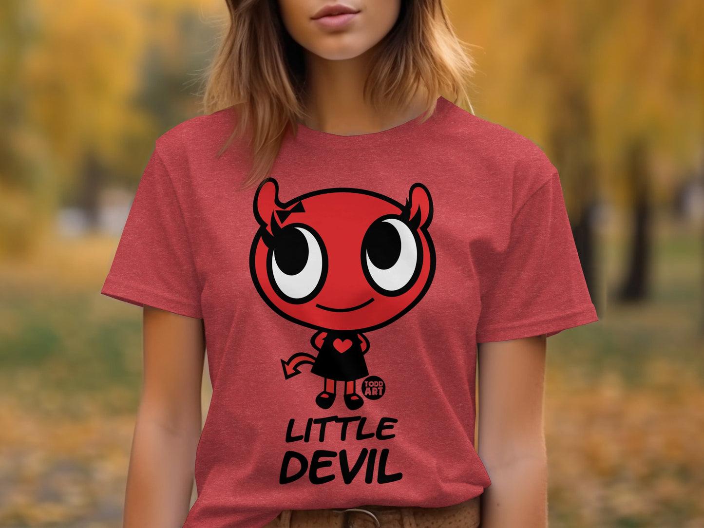Little Devil Character Graphic T-Shirt for All Ages