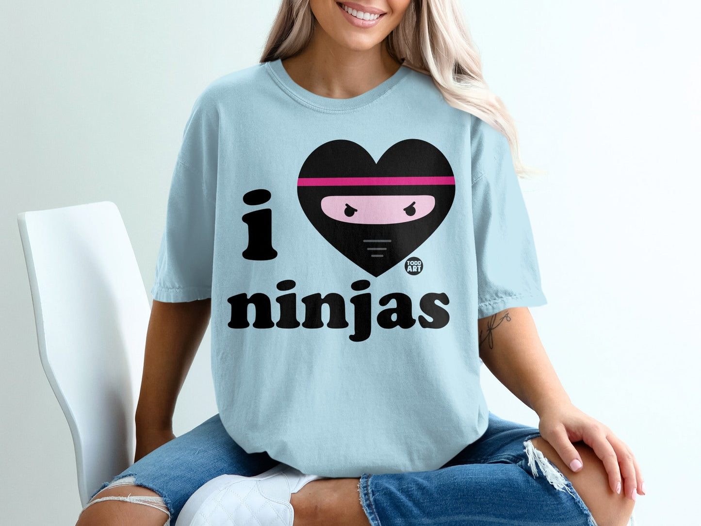 I Love Ninjas Graphic Tee Urban Style Clothing